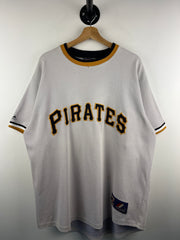 Vintage MLB Majestic Pittsburgh Pirates Clemente Grey Baseball Jersey