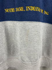 Vintage 90s Nutmeg University Of Notre Dame Colour Blocked Crewneck