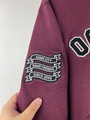 OVO Same City Same Friends Burgundy Hoodie