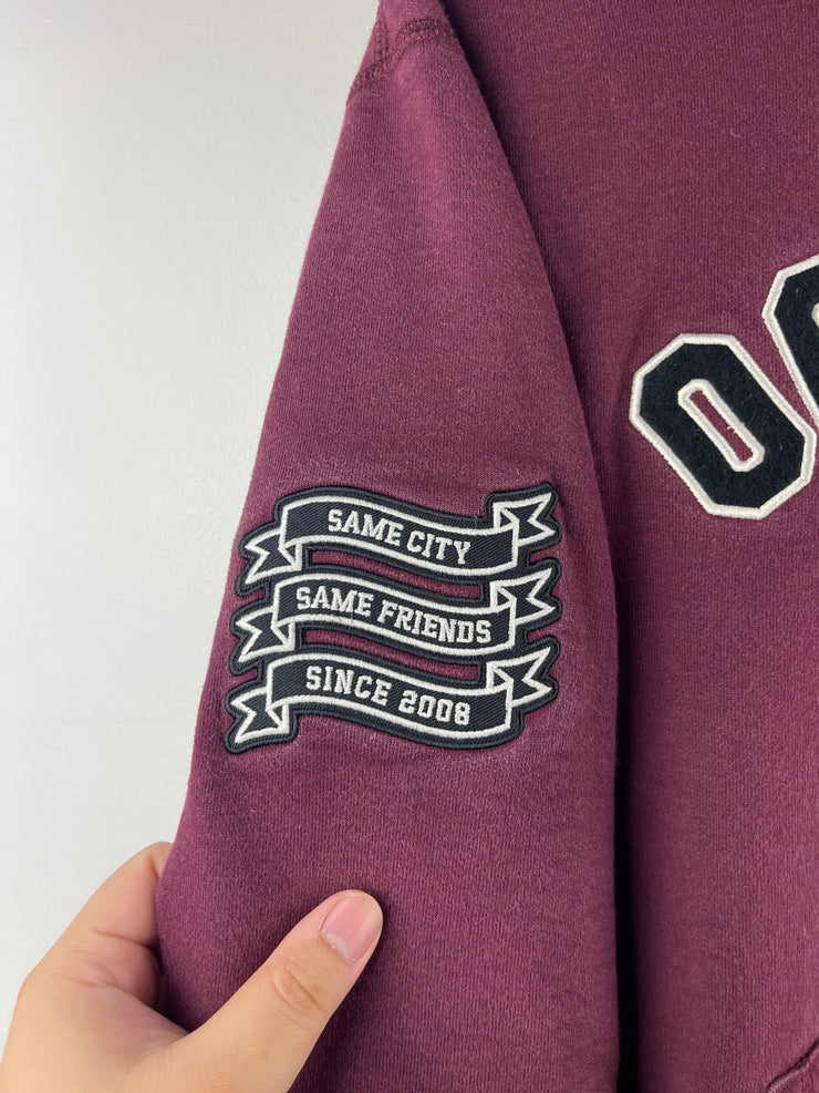 OVO Same City Same Friends Burgundy Hoodie