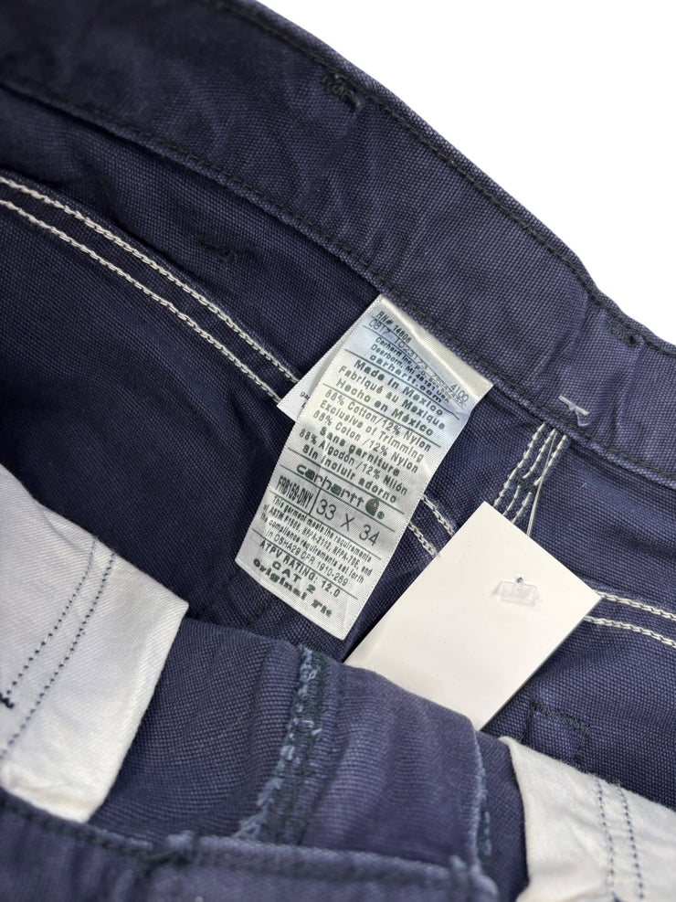 Vintage Carhartt Flame Resistant Navy Work Pants