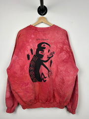 Vintage 90s Dagoli Canada Tie Dye Red Crewneck