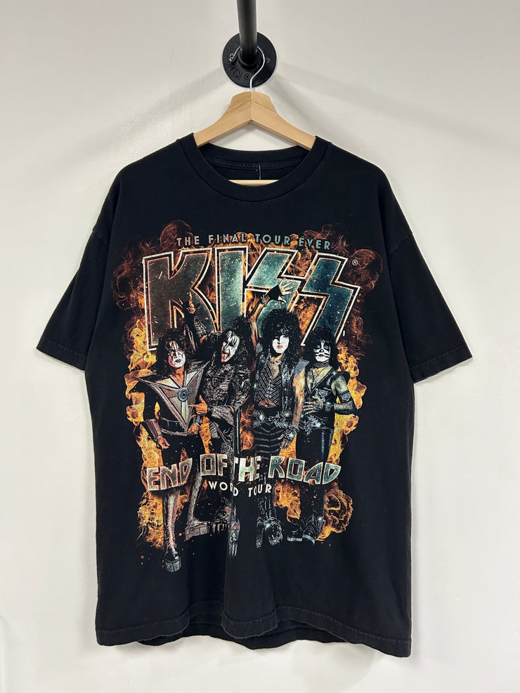 Vintage Kiss End Of The Road Tour Black Tee