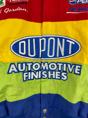Vintage Nascar Chase Jeff Gordon Dupont Multi Colour Racing Jacket