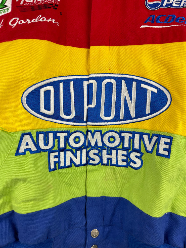Vintage Nascar Chase Jeff Gordon Dupont Multi Colour Racing Jacket