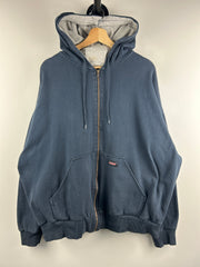 Vintage Dickies Navy Thermal Zip Up Hoodie