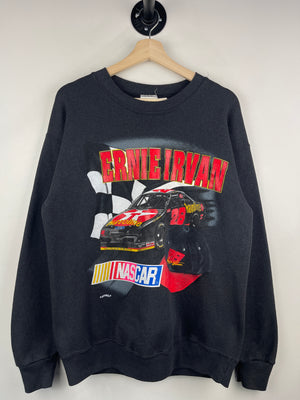Vintage 90s Nascar Nutmeg Ernie Irvan Havoline Black Crewneck