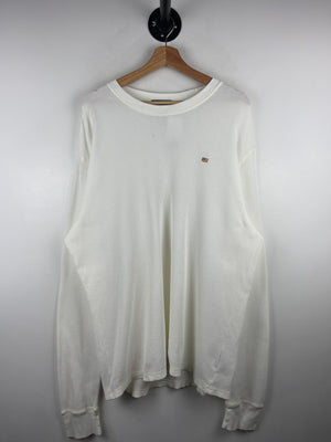 Vintage 90s Polo Ralph Lauren Jeans Co Embroidered White Thermal Long Sleeve
