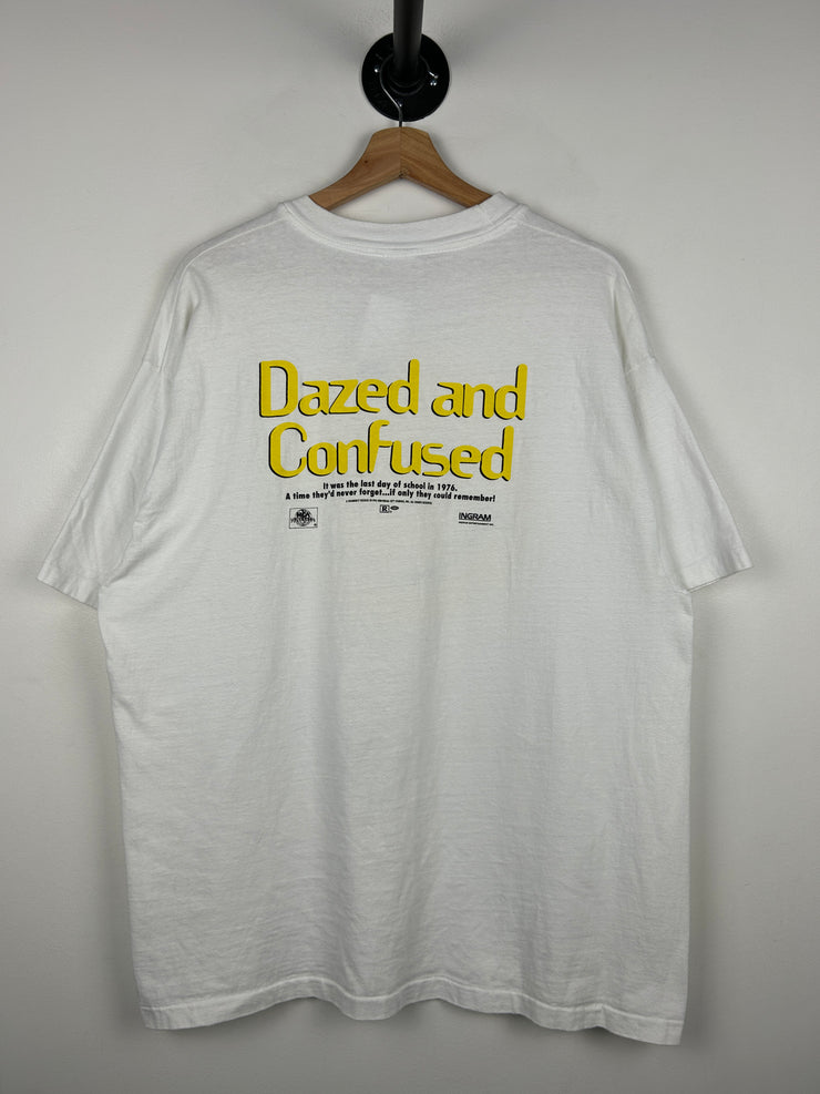 Vintage 90s Dazed And Confused Movie Promo White Tee