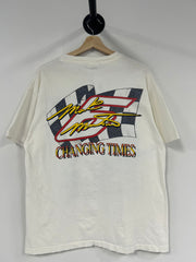 Vintage 1996 Nascar Mark Martin Valvoline White Tee