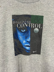 Vintage 90's Nike Tiger Woods Presision Control Grey Tee