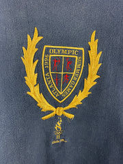 Vintage 90s Champion Reverse Weave Atlanta Olympics Embroidered Navy Crewneck