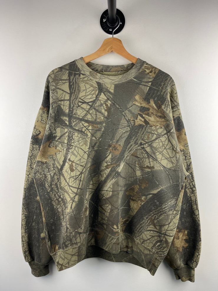 Vintage 90s Real Tree Camo Crewneck