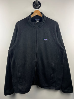 Vintage Patagonia Fleece Black Zip Up Sweater