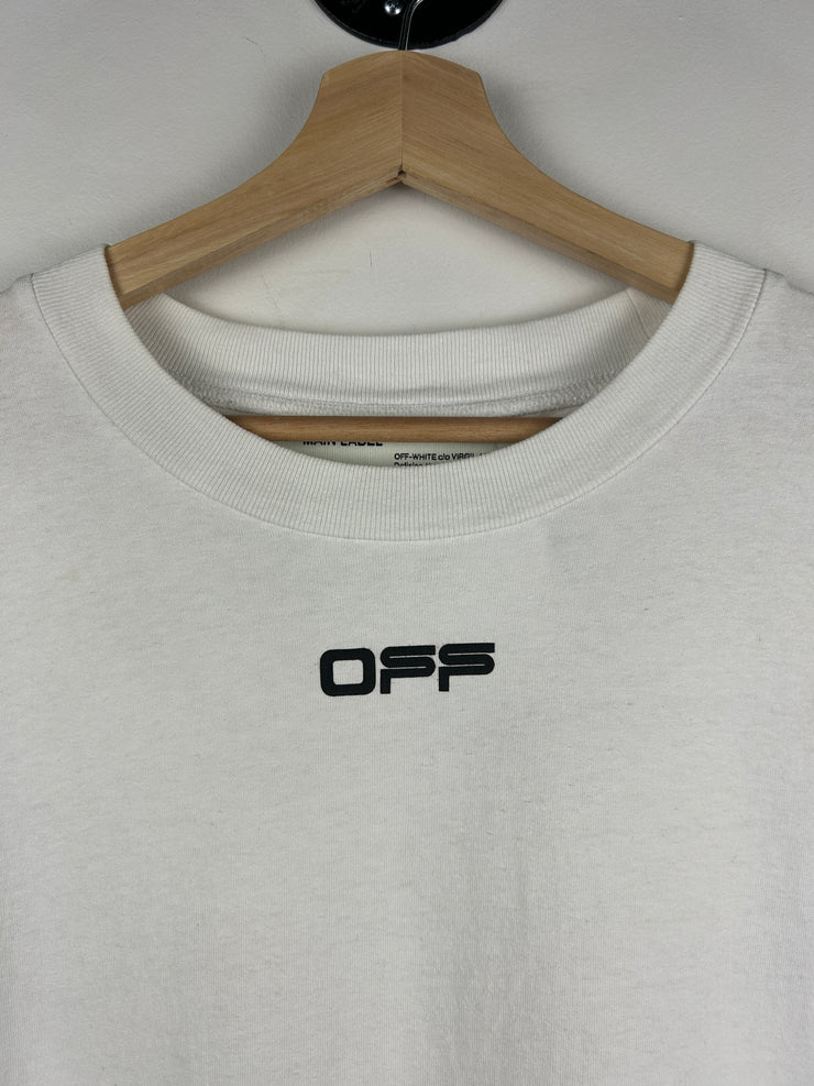 Off White Airport Tape White Tee