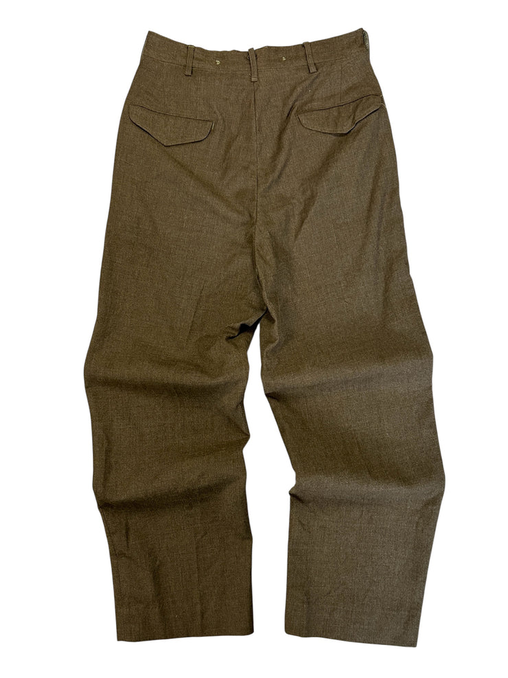 Vintage 50s US Army Brown Wool Pants