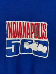 Vintage 90s Indianapolis 500 Embroidered Blue Crewneck