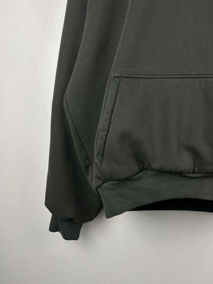 Yeezy Gap Shrunken Logo Black Hoodie