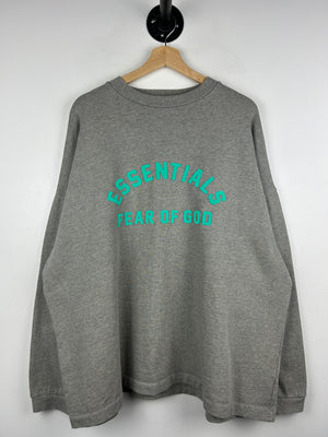 Fear Of God Essentials Dark Heather Oatmeal Crewneck