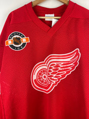 Vintage 90s NHL Pro Player Detroit Red Wings Red Hockey Jersey