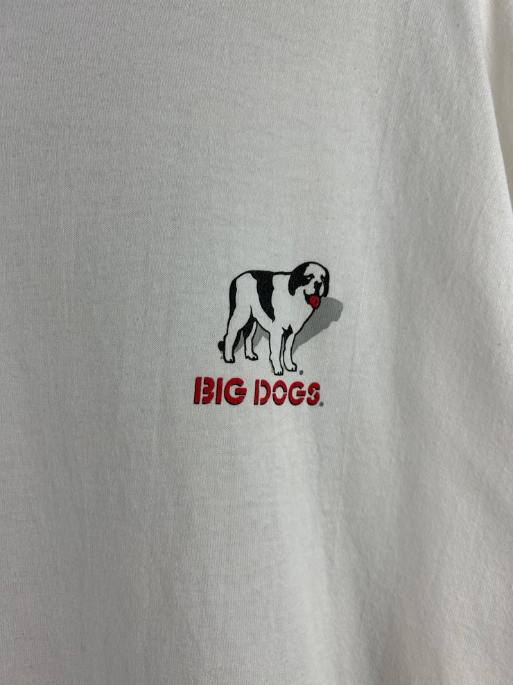 Vintage Big Dogs Hows My Driving White Tee