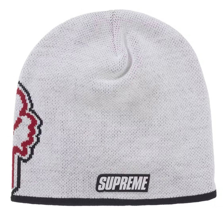 Supreme X Fox Racing FW25 White Beanie