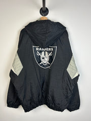 Vintage 90's Starter Raiders Pullover Insulated Hooded Jacket