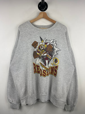 Vintage 90s NFL Washington Redskins Grey Crewneck