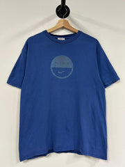 Vintage 90's Nike Swoosh Spellout Blue Tee