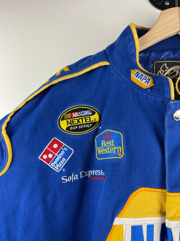 Vintage Nascar Chase Napa Auto Parts Blue Racing Jacket