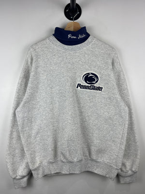 Vintage 90s Penn State Nittany Lions Grey Turtle Neck Crewneck