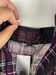 Vintage Tripp NYC Women's Purple Plaid Halter Top