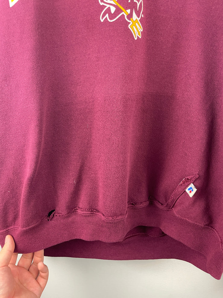 Vintage Russell Athletic Arizona State Burgundy Hoodie