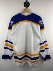 Vintage 90s NHL CCM Buffalo Sabres White Hockey Jersey