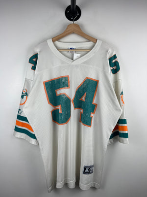 Vintage 90s NFL Starter Miami Dolphins Zach Thomas White Football Jersey
