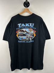 Vintage Harley Davidson Alaska Black Tee