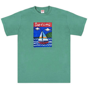 Supreme SS20 Sailboat Dusty Teal Tee