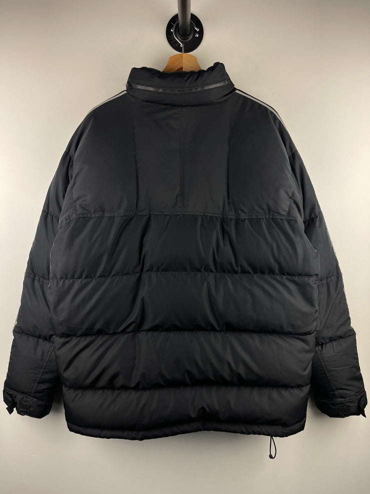 Vintage Nike Spellout Down Filled Black Puffer Jacket
