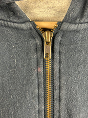 Vintage Dickies Navy Thermal Zip Up Hoodie