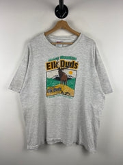 Vintage 90s Rocky Mountain Elk Duds Grey Tee