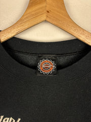 Vintage 90s Harley Davidson Cafe Las Vegas Embroidered Black Crewneck