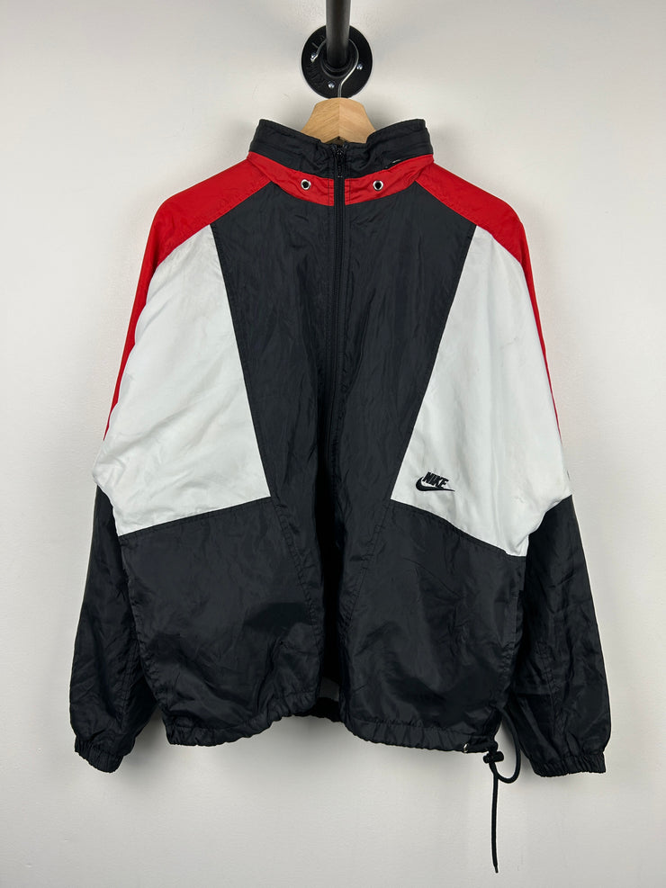 Nike Archives Spellout Swoosh Black & Red Windbreaker