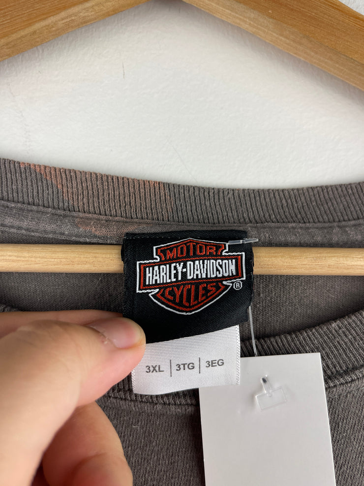 Vintage Harley Davidson Bike Week Daytona Beach Grey Long Sleeve