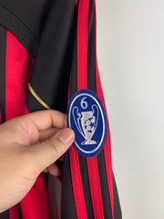Vintage 2006 Adidas AC Milan Kaka Home Long Sleeve Soccer Jersey