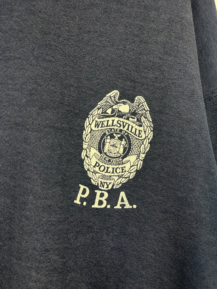 Vintage 90s New York Police Faded Navy Crewneck