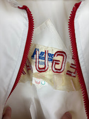 Vintage 80s Bingemans Kitchener Lifeguard White & Red Jacket