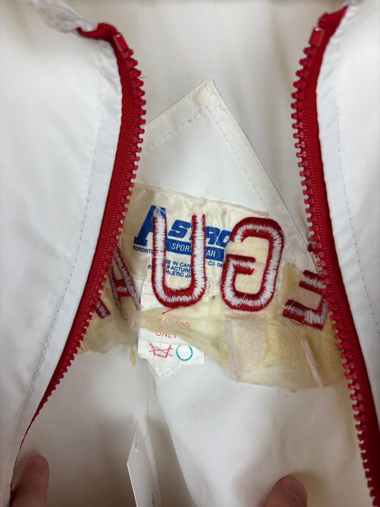 Vintage 80s Bingemans Kitchener Lifeguard White & Red Jacket