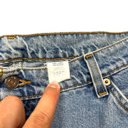 Vintage 90s Levis 560 Blue Denim Shorts