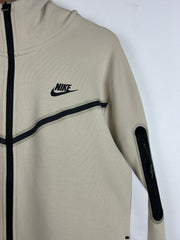 Nike Tech Fleece Cream & White Zip Up Hoodie