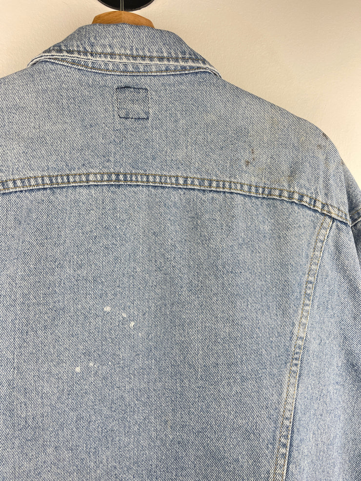 Vintage 90s Lee Blue Denim Trucker Jacket